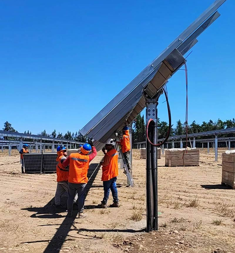 Gr&aacute;fico: Canteiro de obras do projeto no Chile