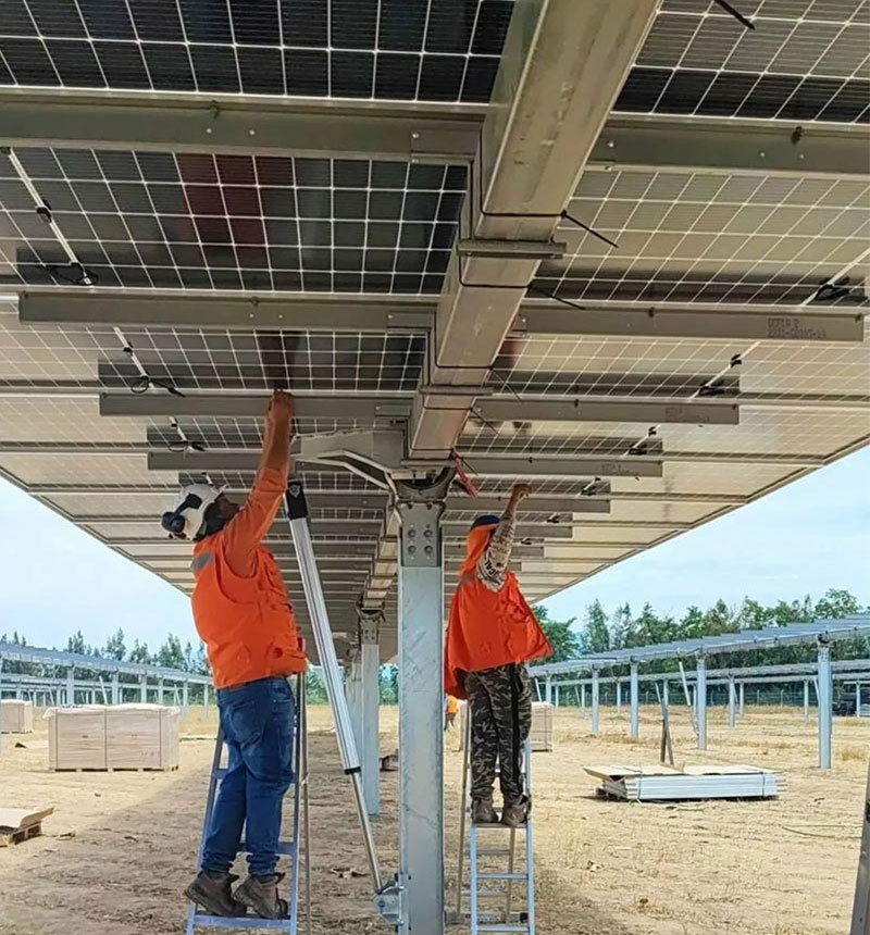 Gr&aacute;fico: Canteiro de obras do projeto no Chile